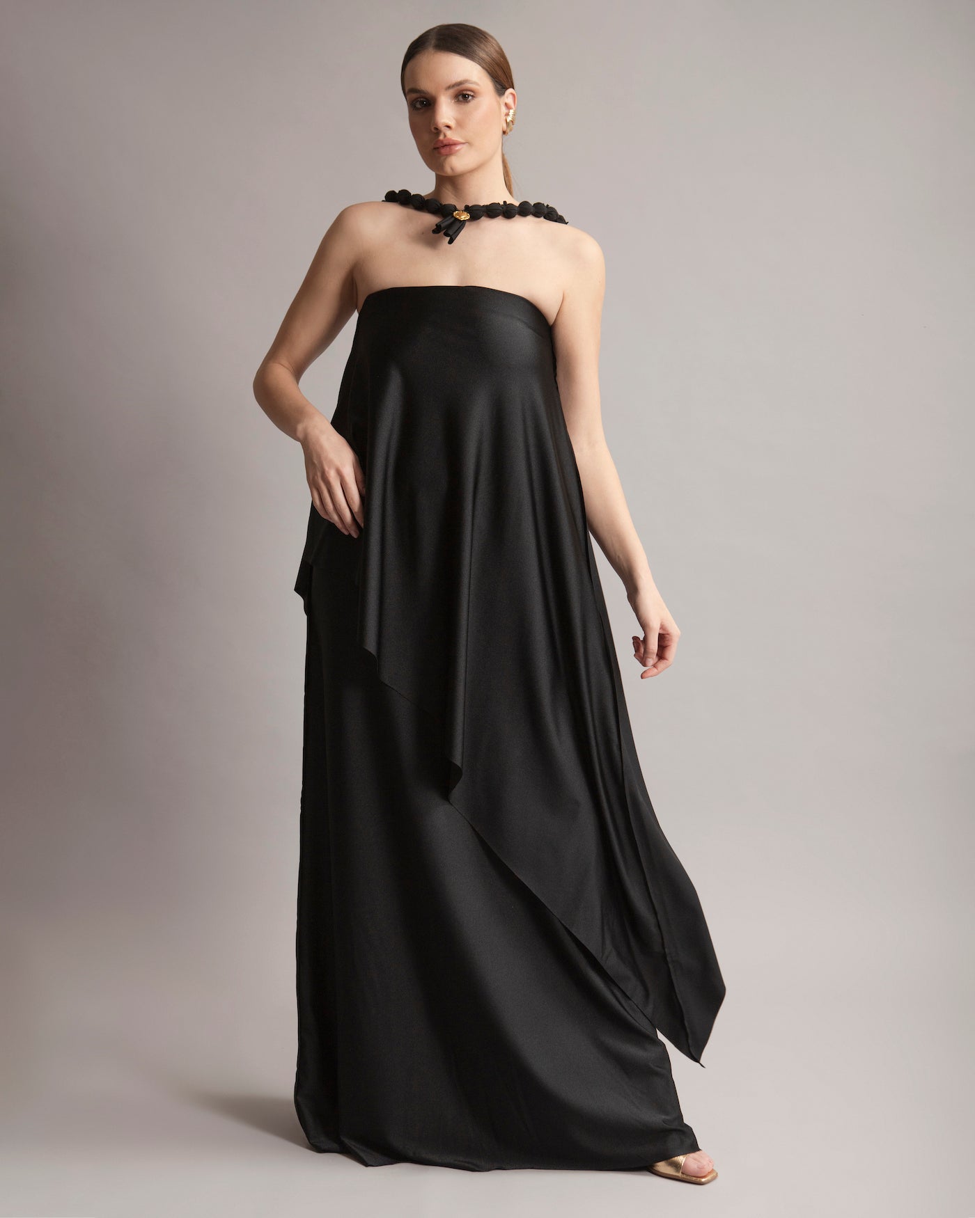 aura silk strapless dress Christopher Esber Aura Silk Strapless Dress
