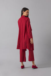 Wide leg trouser set | Rojo Vino |