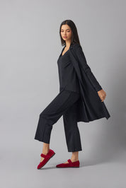 Wide leg trouser | Negro |