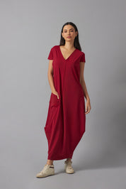 Effortless basic dress | Rojo Vino |