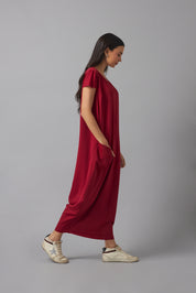 Effortless basic dress | Rojo Vino |