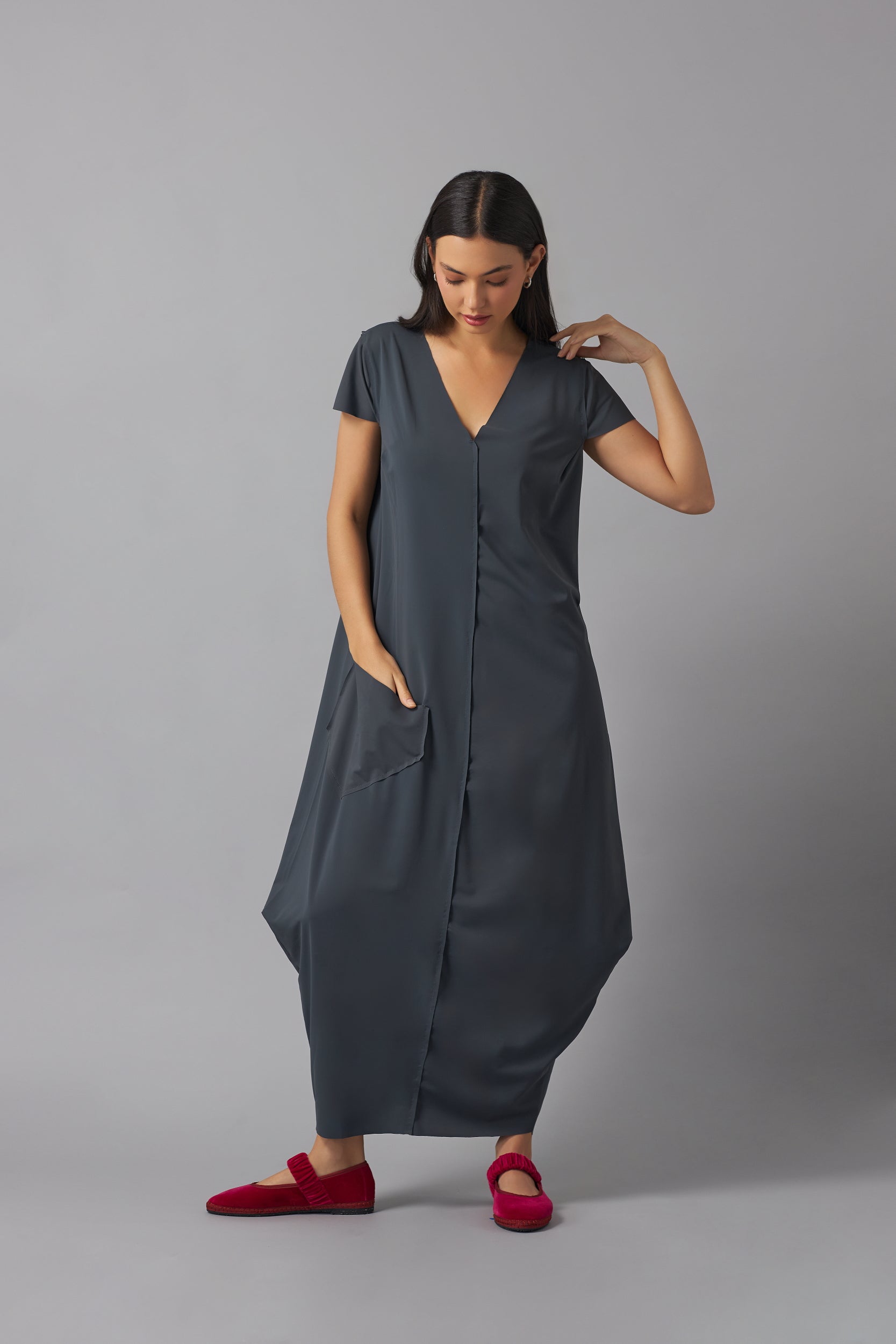 Effortless basic dress | Gris Grafito |