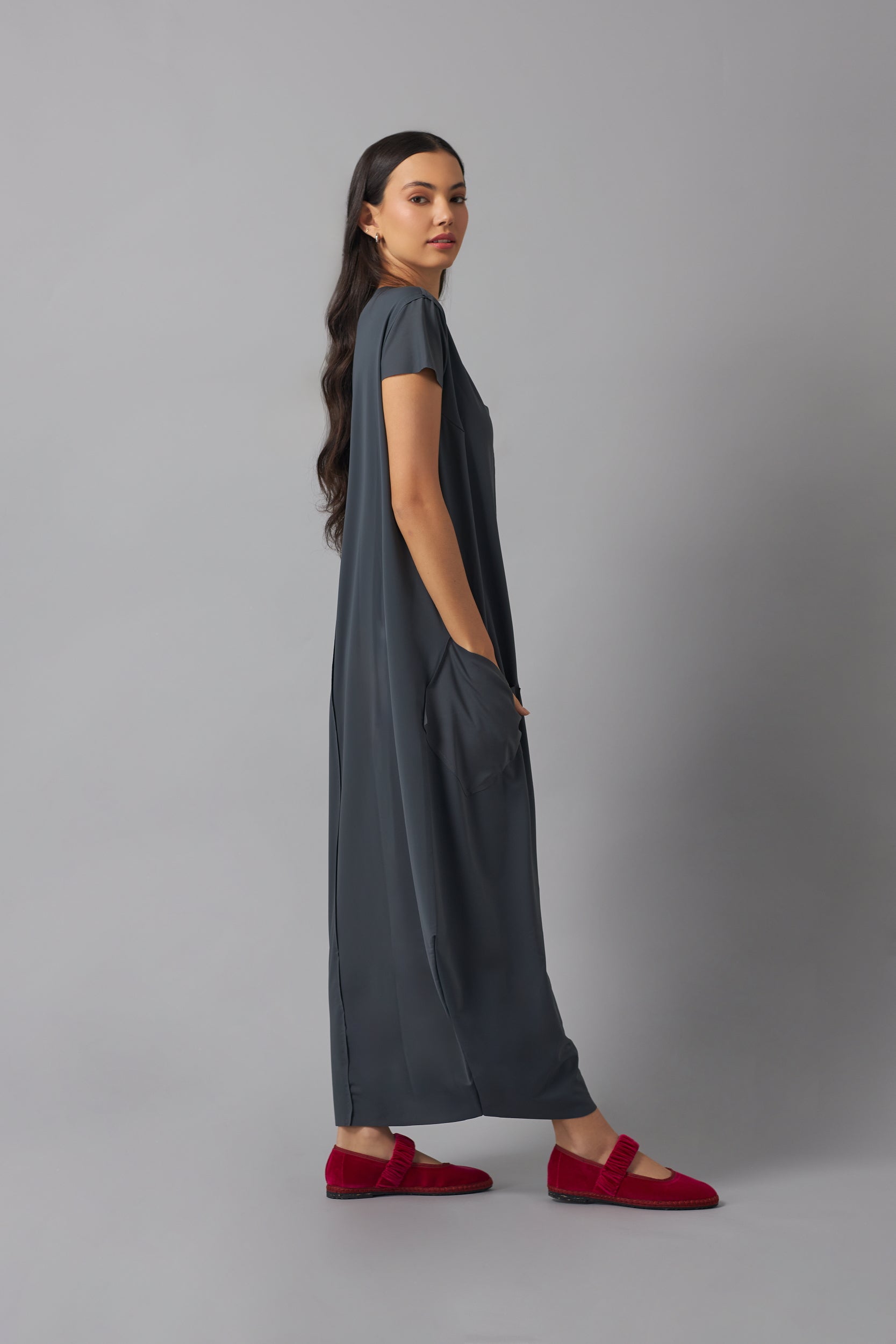 Effortless basic dress | Gris Grafito |