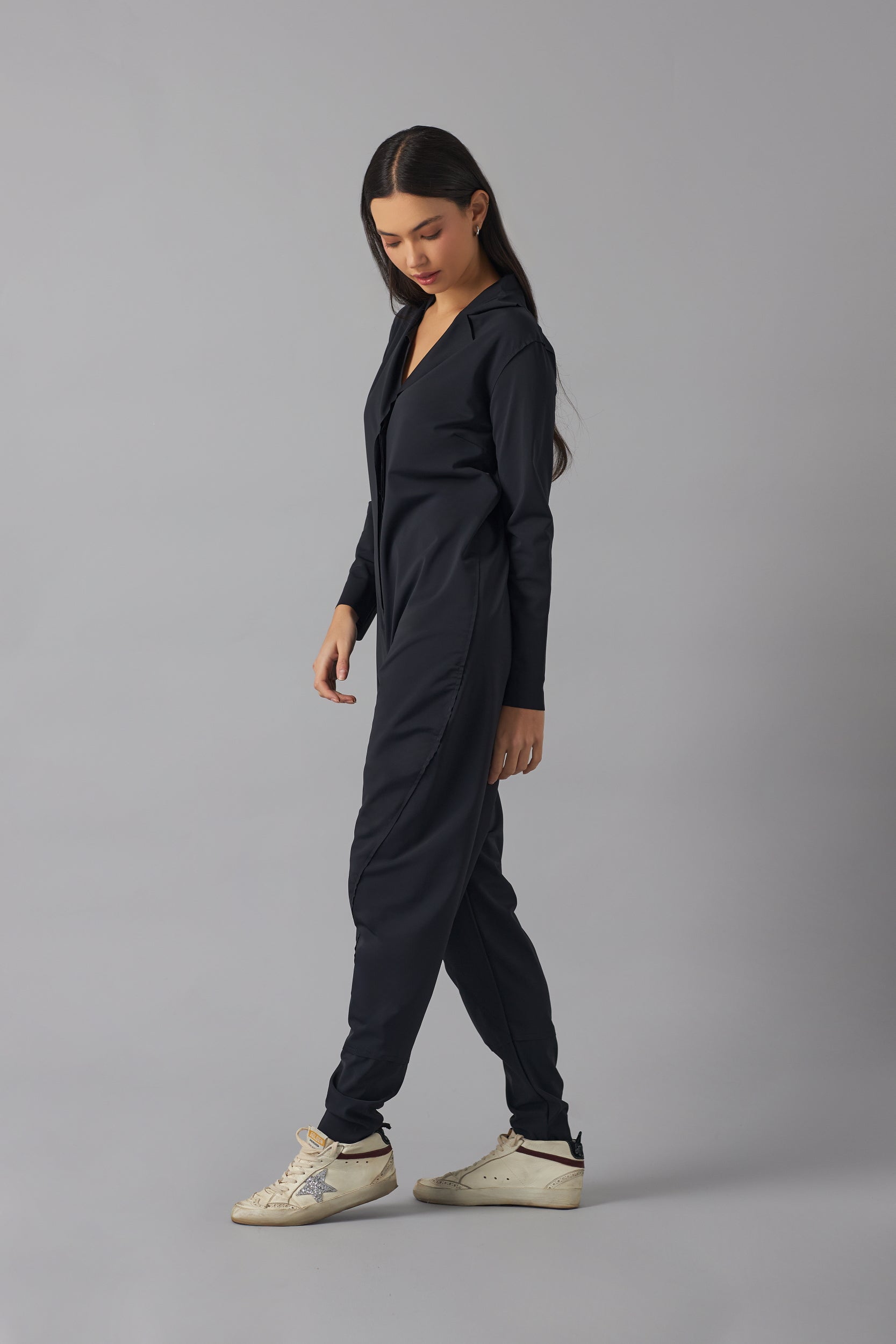 Utility jumpsuit | Negro |