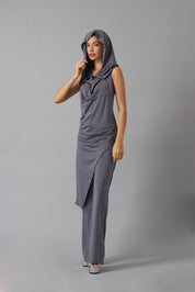 Halter hoodie Set | Plata Metalico |