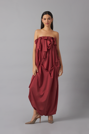 Strapless Bubble maxi dress