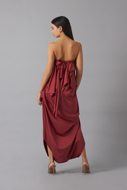 Strapless Bubble maxi dress