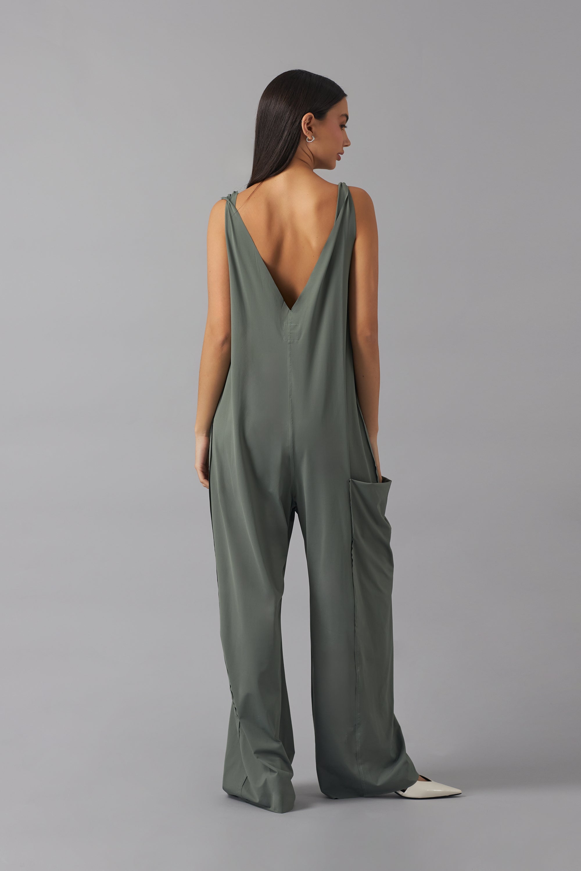 Sleeveless Mono  | Verde plomo |