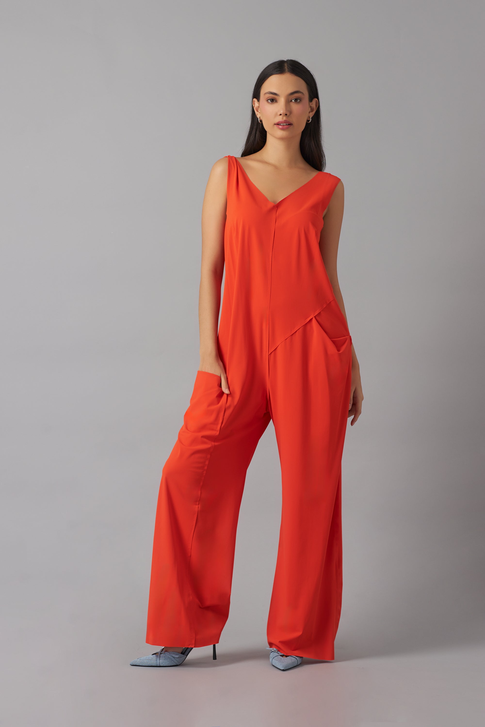 Sleeveless Mono  | Naranja Vivo |