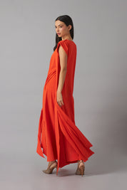 Cami dress with destructured vest | Naranja Vivo |