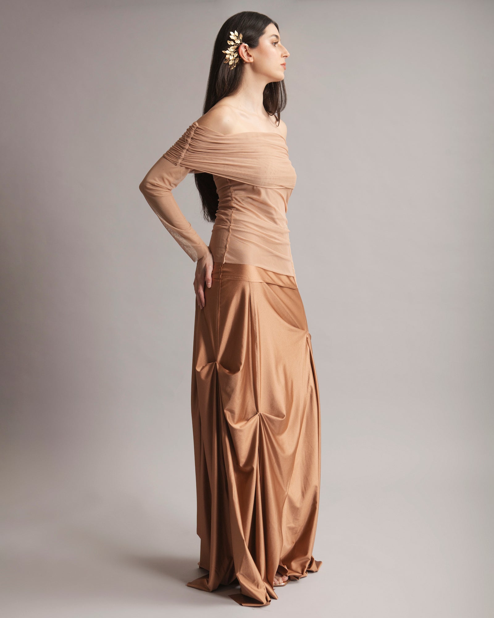 Pia Dress | Champagne |