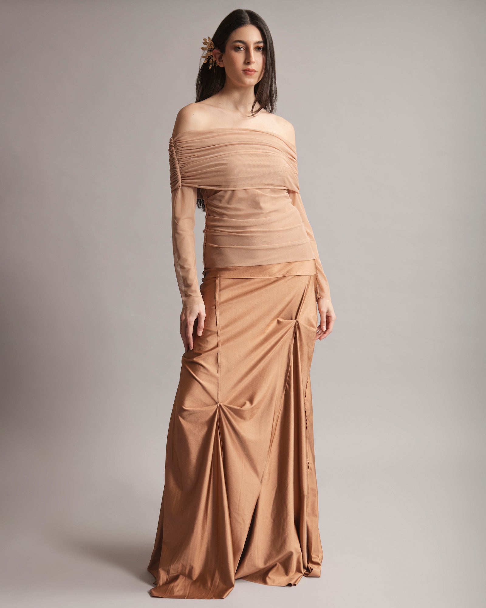 Pia Dress | Champagne |