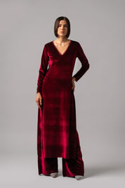 Magnolia Tunic Set | Burgundy |