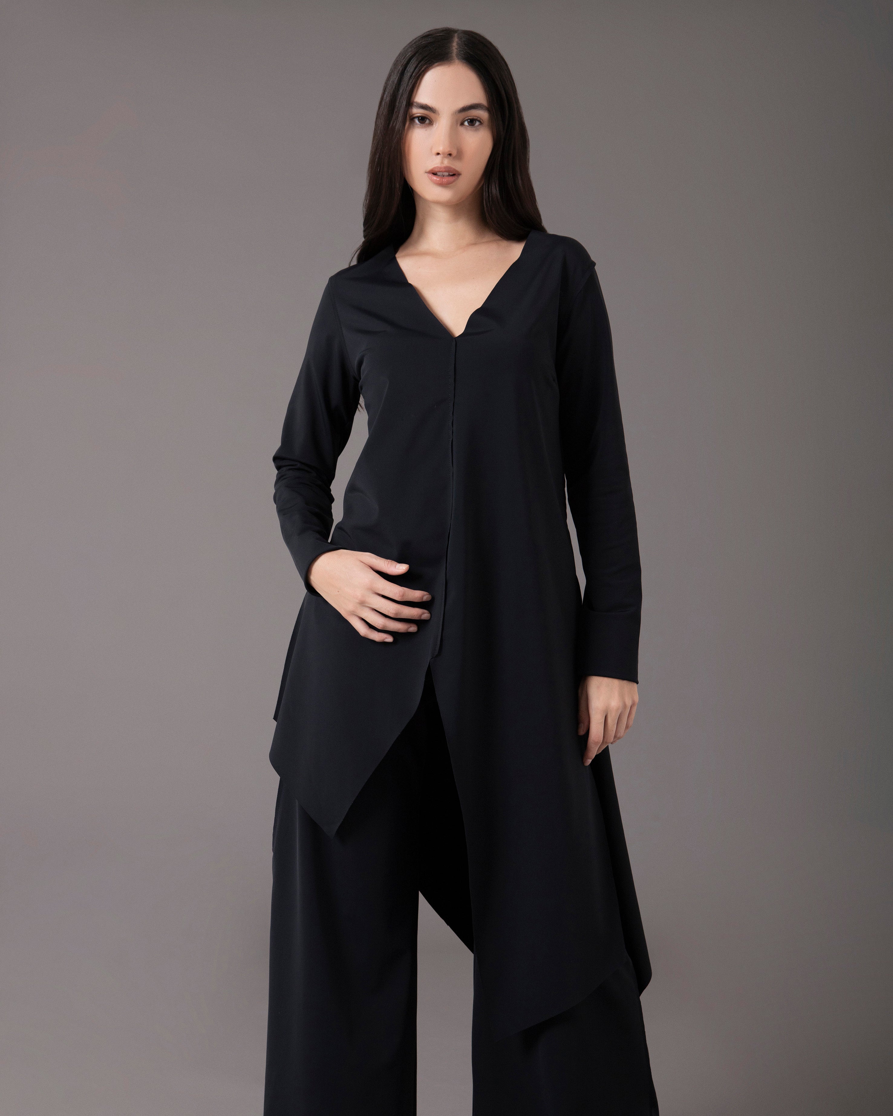 Bell bottom asymmetric set | Negro |