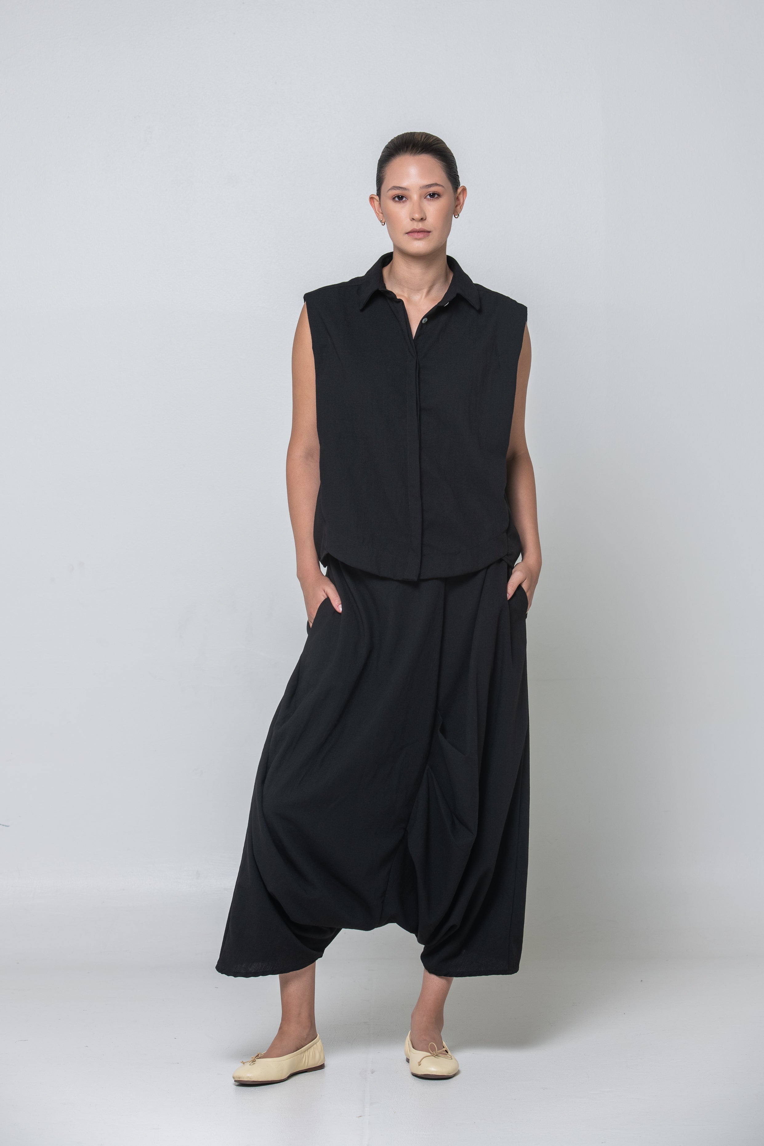 Lina Balloon Pants | Negro |