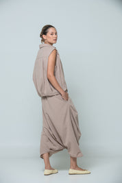Lina Balloon Pants | Beige |