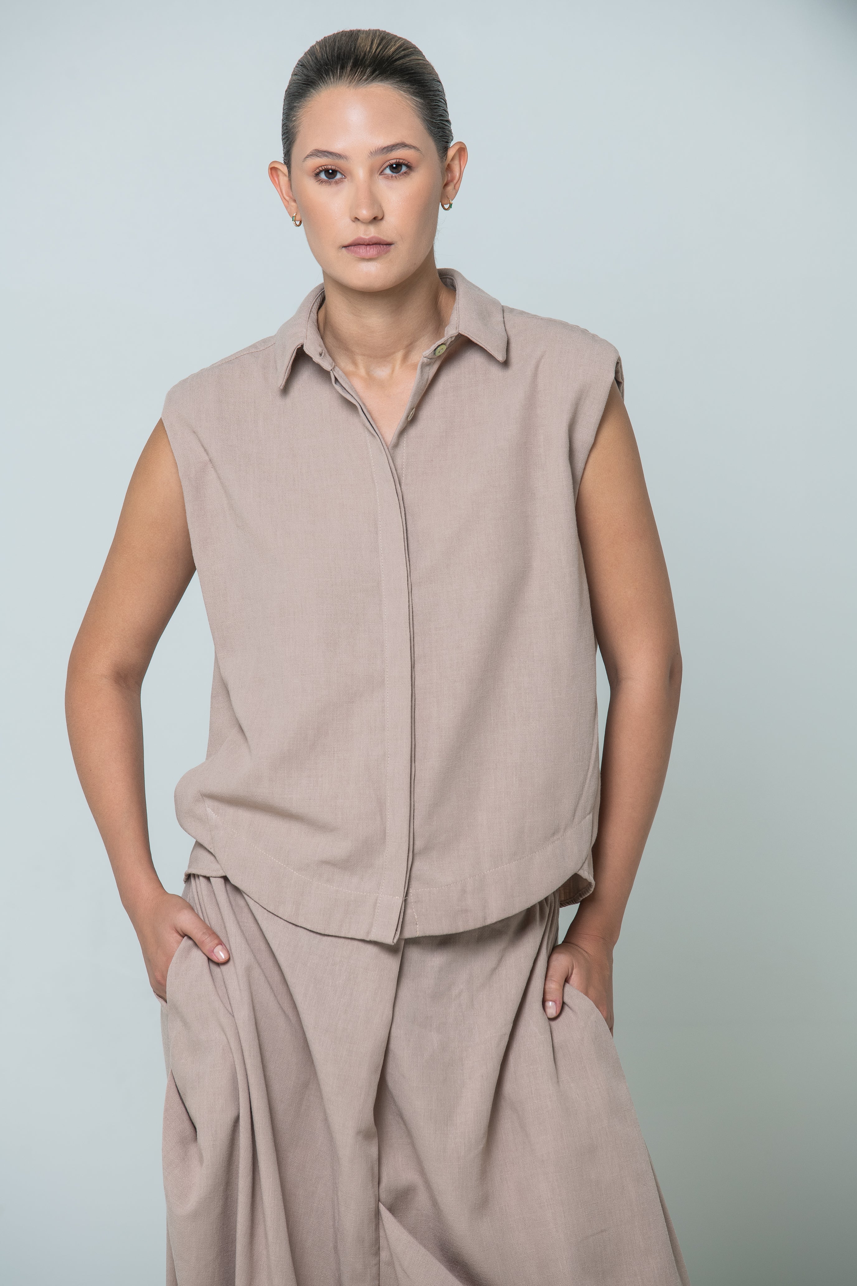 Lina Blouse | Beige |