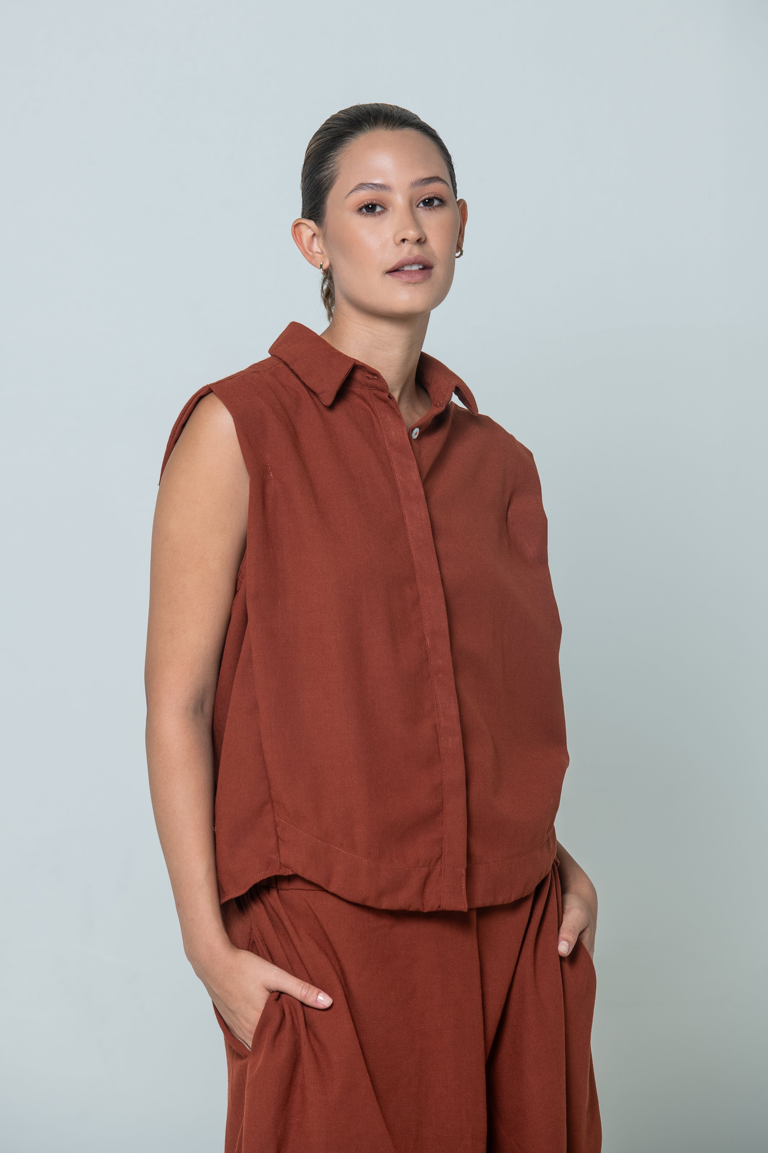 Lina Blouse | Terracota |